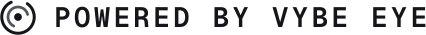"Powered by Vybe Eye" badge — on-light
